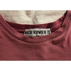 VTG Red Rover T Shirt Womens M Cotton Faded Red Late 80's Made In Peru